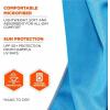 imageErgodyne Chill Its 6602MF Soft Microfiber UPF 50 Cooling Towel Bundle  Black Lime Blue Orange