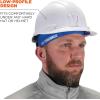imageErgodyne Chill Its 6632 Cooling Skull Cap Sweat Wicking Liner UPF 50 Sun ProtectionBlue