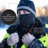 imageErgodyne NFerno 6831 3in1 Reflective Balaclava Face Mask Wear as Hat Neck Gaiter or Full Face Ski Mask 360 Reflective Accents