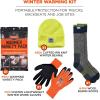 imageErgodyne Winter Warming Up Kit for Head Fingers Toes Includes Warming Packs Winter Hat Thermal Gloves Sized and Wool Blend Socks Gift Idea2XL Gloves