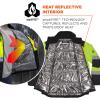 imageErgodyne unisexadult Glowear 8390 Hivis Winter Jacket With Amplifire Heat Reflective Lining  Type R Class 3Lime