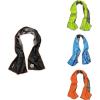 imageErgodyne Chill Its 6602MF Soft Microfiber UPF 50 Cooling Towel Bundle  Black Lime Blue Orange