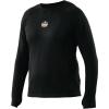 imageErgodyne NFerno 6435 Mens Midweight Base Layer Shirt Performance Fit Breathable Material Long Sleeve Thumb LoopsBlack