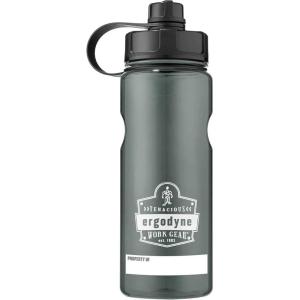 imageErgodyne  13151 Wide Mouth Water Bottle 34 oz BPA Free Fits in Car Cup Holders Chill Its 5151OrangeBlack