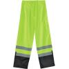 imageErgodyne GloWear 8915BK Rain Pants Black Bottom High Visibility Reflective ANSI CompliantXXLarge