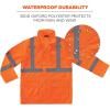 imageErgodyne Unisex Glowear 8365 Hivis Rain Jacket  Type R Class 3 BreathableOrange