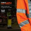 imageErgodyne Unisex Glowear 8365 Hivis Rain Jacket  Type R Class 3 BreathableOrange