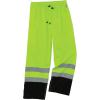 imageErgodyne GloWear 8915BK Rain Pants Black Bottom High Visibility Reflective ANSI Compliant5XLarge