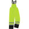 imageErgodyne GloWear 8918BK Rain Bibs Black Bottom High Visibility Reflective ANSI Compliant Lime Large US