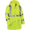 imageErgodyne Unisex Glowear 8365 Hivis Rain Jacket  Type R Class 3 BreathableLime