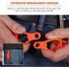 imageErgodyne Squids 3400 Glove Clip Holder with Dual Clips Black 1 Count Pack of 1Orange  6pack