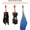 imageErgodyne Squids 3400 Glove Clip Holder with Dual Clips Black 1 Count Pack of 1Orange