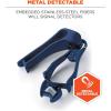 imageErgodyne Squids 3405MD Metal Detectable Glove Clip with Belt Clip Mount Deep Blue 1 Count Pack of 1