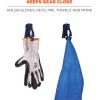 imageErgodyne Squids 3405MD Metal Detectable Glove Clip with Belt Clip Mount Deep Blue 1 Count Pack of 1