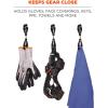 imageErgodyne Squids 3420 Swiveling Glove Clip Holder with Dual ClipsBlack  100Pack