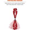 imageErgodyne Squids 3420 Swiveling Glove Clip Holder with Dual ClipsRed  Single
