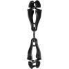 imageErgodyne Squids 3420 Swiveling Glove Clip Holder with Dual ClipsBlack  Single