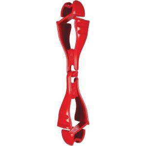 imageErgodyne Squids 3400 Glove Clip Holder with Dual Clips Black 1 Count Pack of 1Red