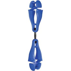 imageErgodyne Squids 3420 Swiveling Glove Clip Holder with Dual ClipsBlue  Single