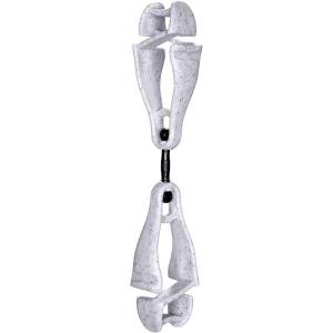 imageErgodyne Squids 3420 Swiveling Glove Clip Holder with Dual ClipsGranite  Single