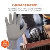 imageErgodyne ProFlex 7024 Cut Resistant Work Gloves ANSI A2 PU Coated Palms for Flexible No Slip Grip Abrasion Resistant 13g Touchscreen Capable 12PackGray