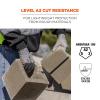 imageErgodyne ProFlex 7024 Cut Resistant Work Gloves ANSI A2 PU Coated Palms for Flexible No Slip Grip Abrasion Resistant 13g Touchscreen Capable 12PackGray