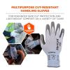 imageErgodyne ProFlex 7025 Cut Resistant Work Gloves ANSI A2 PU Coated Palms for Flexible No Slip Grip Abrasion Resistant Superior Fit and Feel 18gBlue