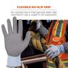 imageErgodyne ProFlex 7025 Cut Resistant Work Gloves ANSI A2 PU Coated Palms for Flexible No Slip Grip Abrasion Resistant Superior Fit and Feel 18gBlue