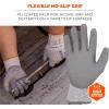 imageErgodyne ProFlex 7030 Cut Resistant Work Gloves ANSI A3 PU Coated Palms for Flexible No Slip Grip Abrasion Resistant 13g 12PairsGray