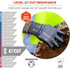imageErgodyne ProFlex 7072 Cut Resistant Work Gloves ANSI A7 ASX Nitrile Coated Palms for Enhanced Grip on All Surfaces Abrasion Resistant 18g HPPE and Tungsten 12 Pack12pack