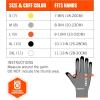 imageErgodyne ProFlex 7072 Cut Resistant Work Gloves ANSI A7 ASX Nitrile Coated Palms for Enhanced Grip on All Surfaces Abrasion Resistant 18g HPPE and Tungsten 12 Pack12pack