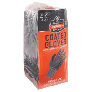 imageErgodyne ProFlex 7000 Nitrile Coated Work Gloves Foam Nitrile Palms for Flexible No Slip Grip 15g 12PackMedium