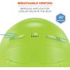 imageErgodyne Skullerz 8968 Lightweight Full Brim Hard Hat with Adjustable Venting  Type 1 Class CLime