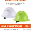 imageErgodyne Skullerz 8968 Lightweight Full Brim Hard Hat with Adjustable Venting  Type 1 Class CWhite