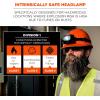imageErgodyne Skullerz 8978 Intrinsically Safe Hard Hat Headlamp Light Compatible with Ergodyne Skullerz Hard Hats and Safety HelmetsBlack