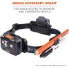 imageErgodyne Skullerz 8979 Universal Hard Hat Headlamp Strap for Ergodyne Hardhat Lights NonSlip Silicone Headband Strap Grips Hard Shell Head Protection