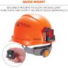 imageErgodyne Skullerz 8993 Hard Hat Safety Light Magnetic Attachment for Portable Red Beacon Light Rechargeable Compatible with Skullerz Hardhats Safety Helmets Black