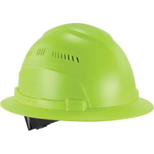 imageErgodyne Skullerz 8968 Lightweight Full Brim Hard Hat with Adjustable Venting  Type 1 Class CLime