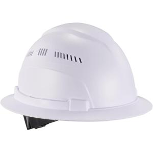 imageErgodyne Skullerz 8968 Lightweight Full Brim Hard Hat with Adjustable Venting  Type 1 Class CWhite