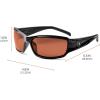 imageErgodyne  51321 Skullerz Thor Polarized Safety Sunglasses  Kryptek Typhon Black Camo Frame Polarized Copper LensBlack Frame  Copper Lens
