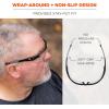 imageErgodyne Skullerz Dellenger Anti Fog Safety Glasses with Adjustable Temples z87Clear Lens