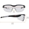 imageErgodyne Skullerz Dellenger Anti Fog Safety Glasses with Adjustable Temples z87Clear Lens