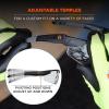 imageErgodyne Skullerz Dellenger Anti Fog Safety Glasses with Adjustable Temples z87Clear Lens