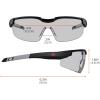 imageErgodyne Skullerz Dellenger Anti Fog Safety Glasses with Adjustable Temples z87InOutdoor Lens