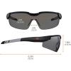 imageErgodyne Skullerz Dellenger Anti Fog Safety Glasses with Adjustable Temples z87Smoke Lens