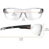 imageErgodyne Skullerz VALI Frameless Safety Glasses Lightweight IndoorOutdoor LensClear Lens