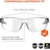 imageErgodyne Skullerz VALI Frameless Safety Glasses Lightweight IndoorOutdoor LensClear Lens