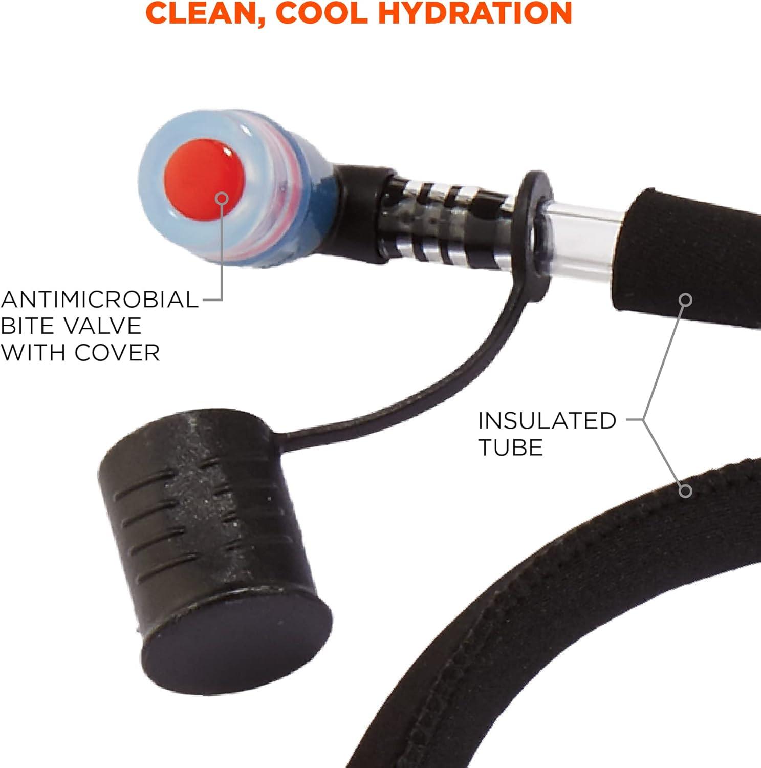 imageErgodyne Chill Its 5051B Hydration Bladder 3 Liters BPA Free Dual Cap Large Opening for Ice and Cleaning