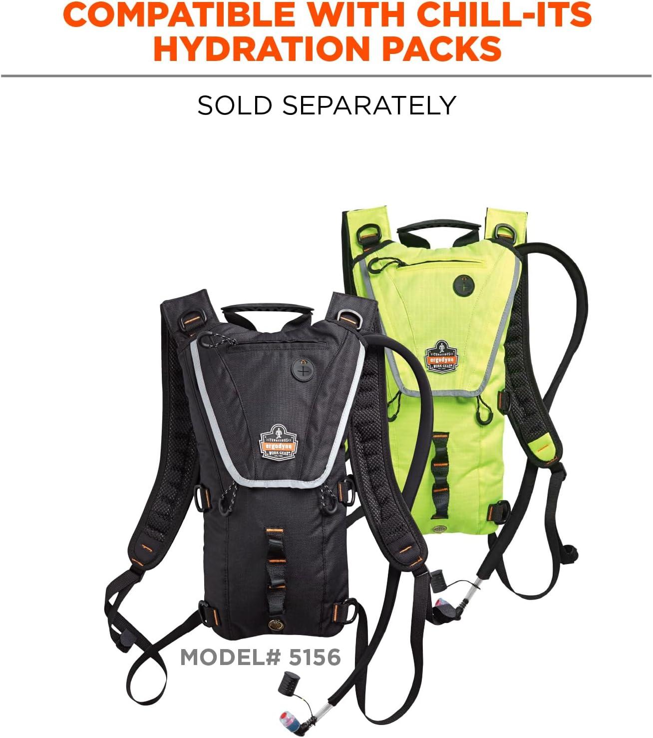 imageErgodyne Chill Its 5051B Hydration Bladder 3 Liters BPA Free Dual Cap Large Opening for Ice and Cleaning