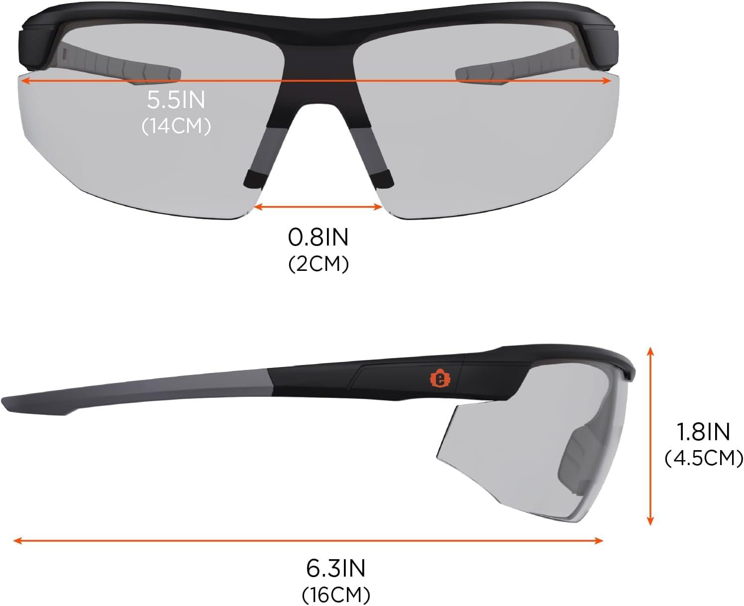 imageErgodyne Skullerz SKOLL Safety GlassesBlack Frame Clear LensInOutdoor Lens